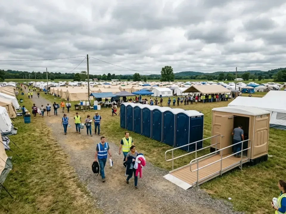 disaster-relief-camp-restrooms-010 — frequently asked questions, Dumpster & Portable Bathrooms Rental in Tremonton, UT